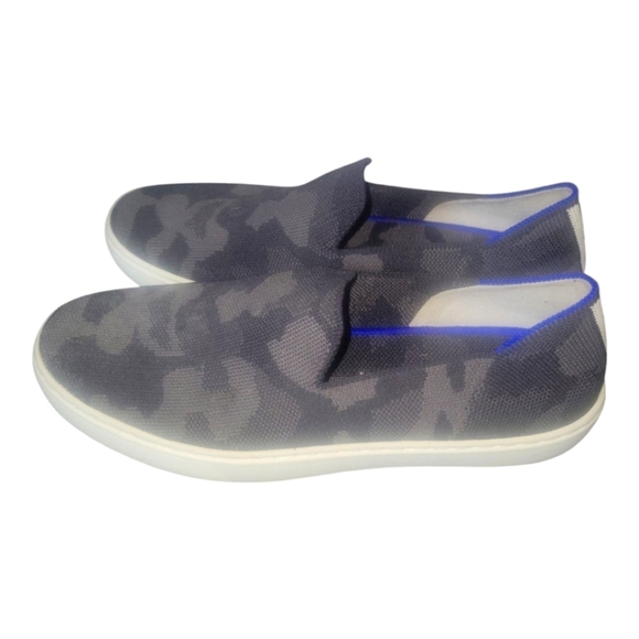 Rothy's The Original Slip On Gray Camo Textile Women's W8.5 Sneaker - Picture 3 of 10